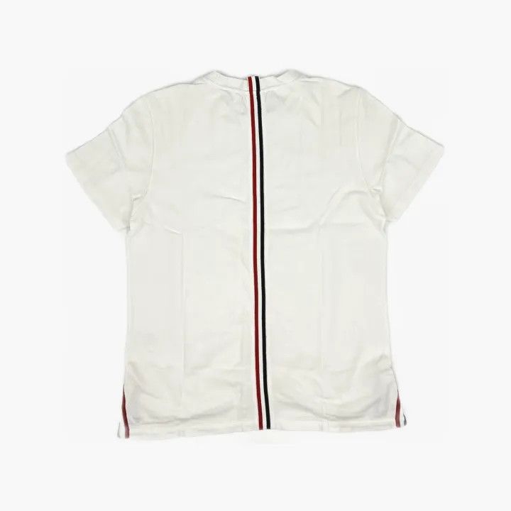 Thom Browne Thom Browne White Striped Cotton T-Shirt 0079 Size US S / EU 44-46 / 1 - 3 Thumbnail