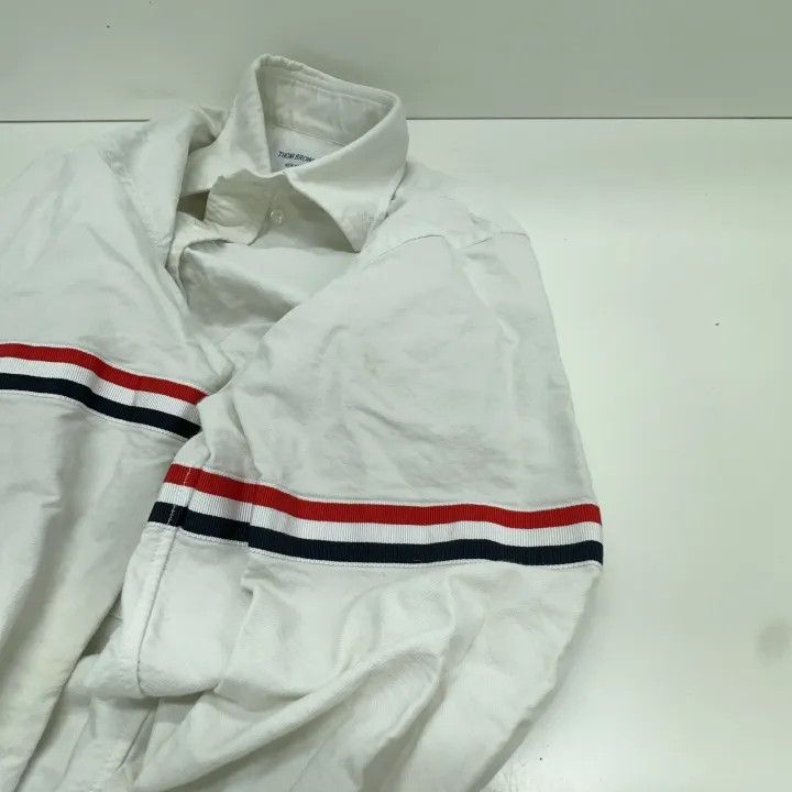 Thom Browne Thom Browne Classic Long Sleeve Button-Up Shirt 0079 Size US S / EU 44-46 / 1 - 12 Thumbnail