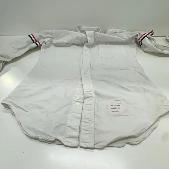 Thom Browne Thom Browne Classic Long Sleeve Button-Up Shirt 0079 Size US S / EU 44-46 / 1 - 9 Thumbnail