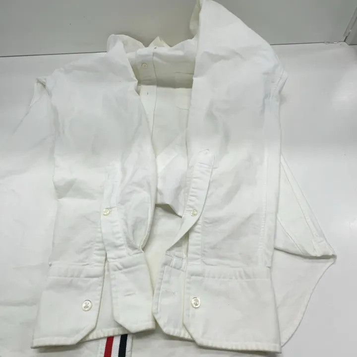 Thom Browne Thom Browne SS21 Solid Satin Oxford Shirt 0079 Size US S / EU 44-46 / 1 - 11 Thumbnail