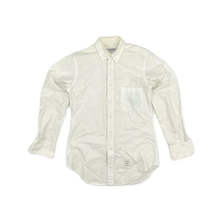 Thom Browne Thom Browne SS21 Solid Satin Oxford Shirt 0079 Size US S / EU 44-46 / 1 - 2 Thumbnail