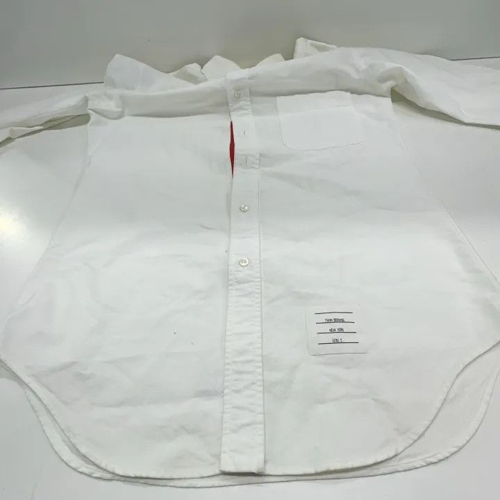 Thom Browne Thom Browne SS21 Solid Satin Oxford Shirt 0079 Size US S / EU 44-46 / 1 - 8 Thumbnail