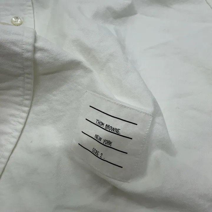 Thom Browne Thom Browne SS21 Solid Satin Oxford Shirt 0079 Size US S / EU 44-46 / 1 - 6 Thumbnail