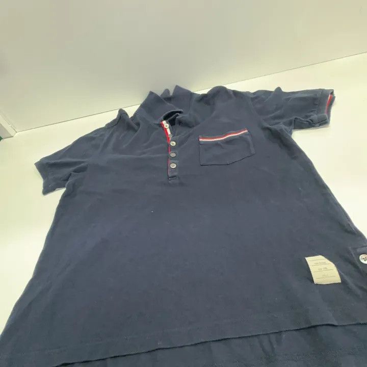 Thom Browne Thom Browne Casual Short Sleeve Polo Shirt 0079 Size US S / EU 44-46 / 1 - 8 Thumbnail