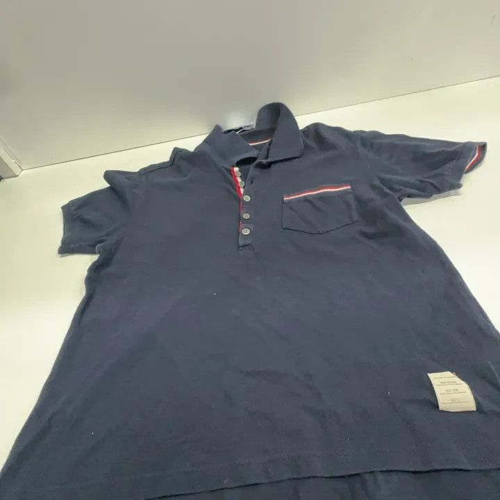 Thom Browne Thom Browne Casual Short Sleeve Polo Shirt 0079 Size US S / EU 44-46 / 1 - 13 Thumbnail