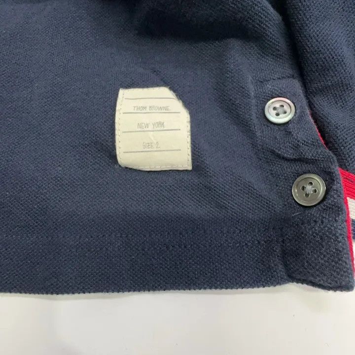 Thom Browne Thom Browne Casual Short Sleeve Polo Shirt 0079 Size US S / EU 44-46 / 1 - 6 Thumbnail