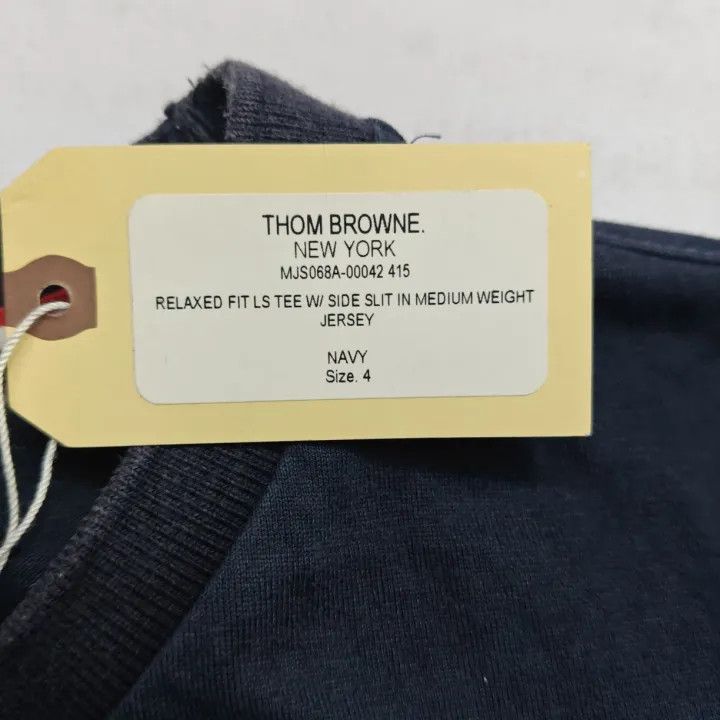Thom Browne Thom Browne Long Sleeve Crew Neck T-Shirt 0079 Size US S / EU 44-46 / 1 - 6 Thumbnail