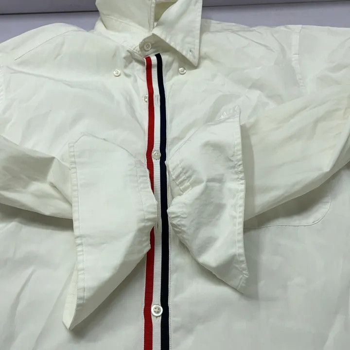 Thom Browne Thom Browne Classic Striped Long Sleeve Shirt 0079 Size US S / EU 44-46 / 1 - 10 Thumbnail