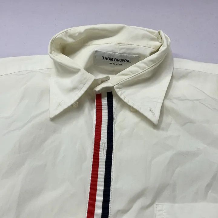 Thom Browne Thom Browne Classic Striped Long Sleeve Shirt 0079 Size US S / EU 44-46 / 1 - 7 Thumbnail