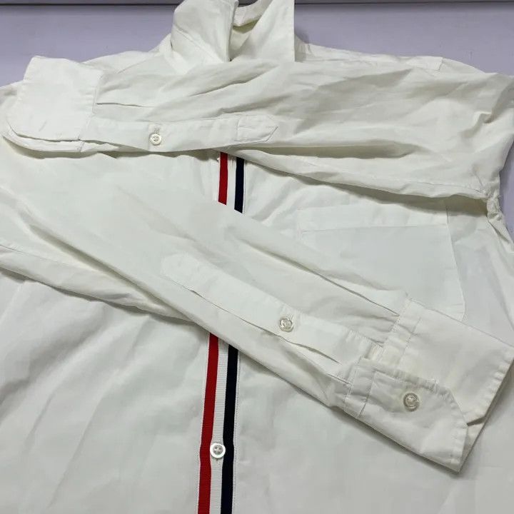 Thom Browne Thom Browne Classic Striped Long Sleeve Shirt 0079 Size US S / EU 44-46 / 1 - 8 Thumbnail