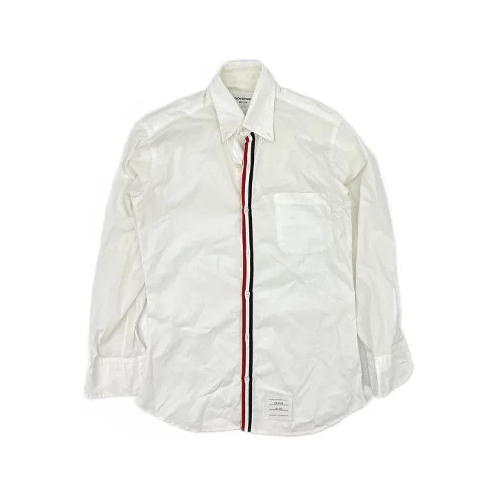 Thom Browne Thom Browne Classic Striped Long Sleeve Shirt 0079 Size US S / EU 44-46 / 1 - 2 Thumbnail
