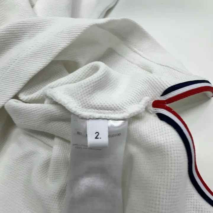 Thom Browne Thom Browne Striped Print Short Sleeve Polo 0079 Size US S / EU 44-46 / 1 - 4 Thumbnail