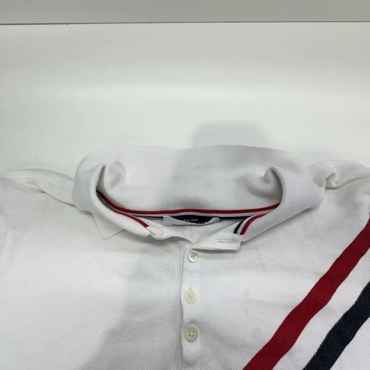 Thom Browne Thom Browne Striped Print Short Sleeve Polo 0079 Size US S / EU 44-46 / 1 - 7 Thumbnail