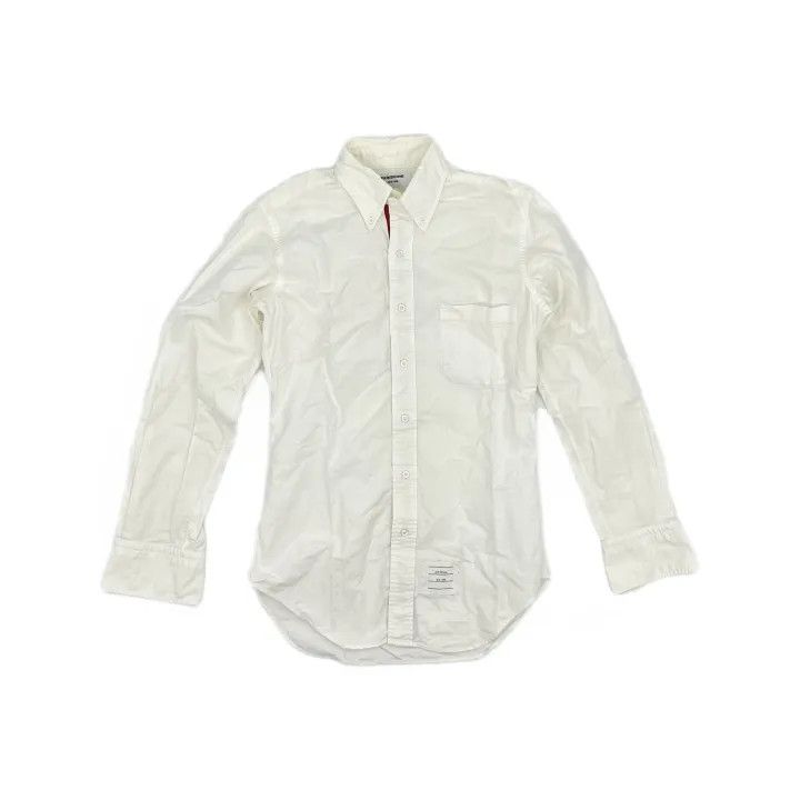 Thom Browne Thom Browne Classic Long Sleeve Oxford Shirt 0079 Size US S / EU 44-46 / 1 - 2 Thumbnail
