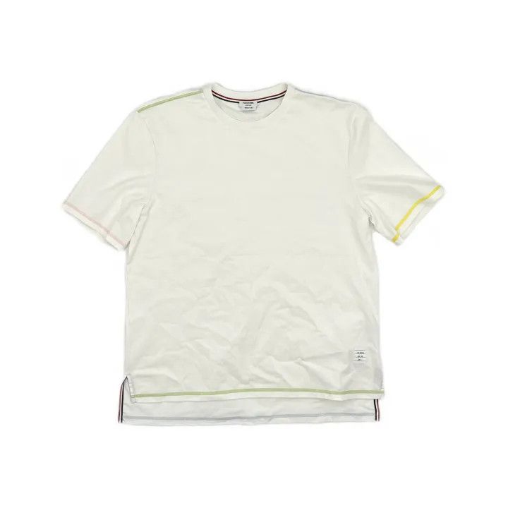 Thom Browne Thom Browne Color Trim Short Sleeve T-Shirt 0079 Size US S / EU 44-46 / 1 - 2 Thumbnail