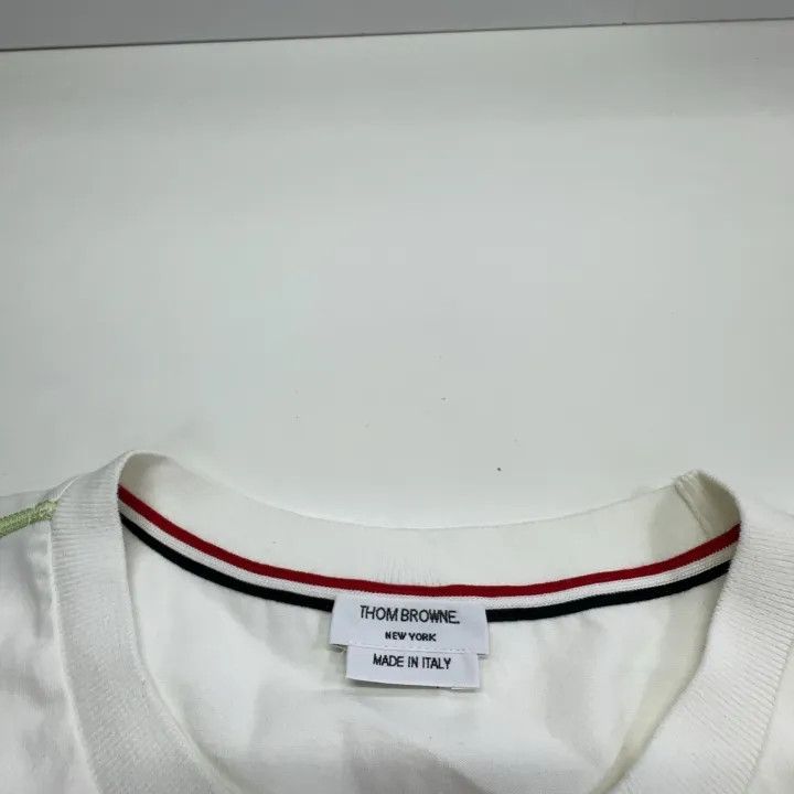 Thom Browne Thom Browne Color Trim Short Sleeve T-Shirt 0079 Size US S / EU 44-46 / 1 - 5 Thumbnail