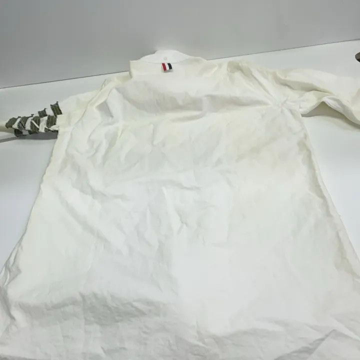 Thom Browne Thom Browne White Long Sleeve Shirt 0079 Size US S / EU 44-46 / 1 - 15 Thumbnail