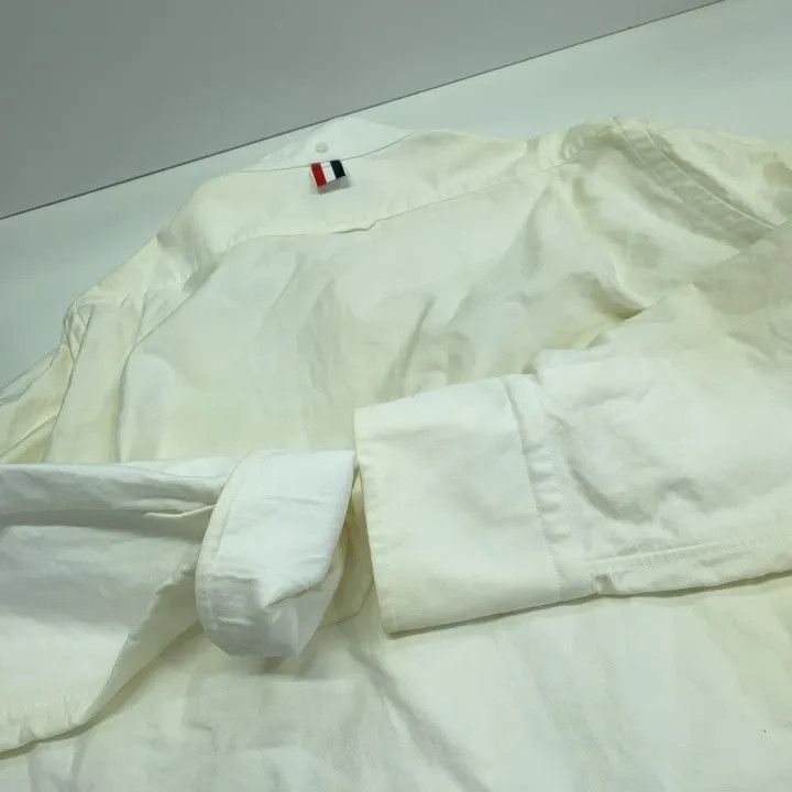 Thom Browne Thom Browne White Long Sleeve Shirt 0079 Size US S / EU 44-46 / 1 - 14 Thumbnail