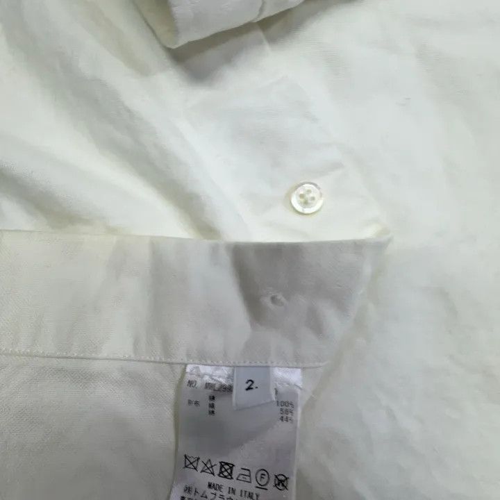 Thom Browne Thom Browne White Long Sleeve Shirt 0079 Size US S / EU 44-46 / 1 - 6 Thumbnail