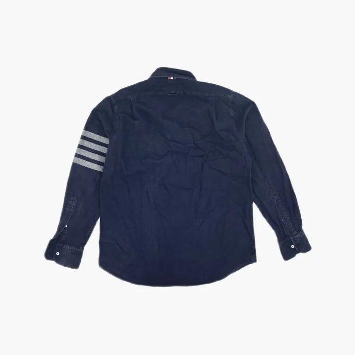 Thom Browne Thom Browne Classic Navy Long Sleeve Shirt 0079 Size US M / EU 48-50 / 2 - 3 Thumbnail