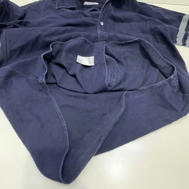 Thom Browne Thom Browne Classic Navy Long Sleeve Shirt 0079 Size US M / EU 48-50 / 2 - 10 Thumbnail