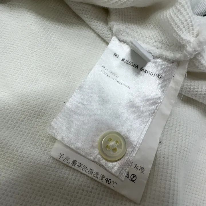 Thom Browne Thom Browne White Cotton Striped T-Shirt 0079 Size US M / EU 48-50 / 2 - 4 Thumbnail