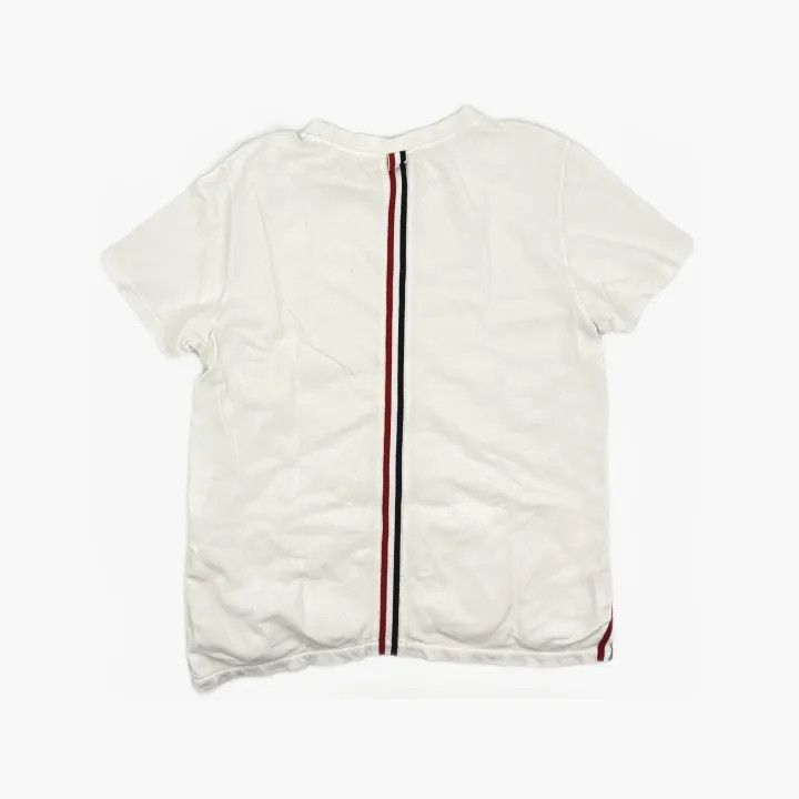 Thom Browne Thom Browne White Cotton Striped T-Shirt 0079 Size US M / EU 48-50 / 2 - 3 Thumbnail