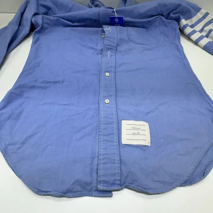 Thom Browne Thom Browne Casual Button-Up Long Sleeve Shirt 0079 Size US S / EU 44-46 / 1 - 9 Thumbnail