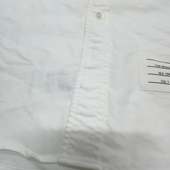 Thom Browne Thom Browne Classic Long Sleeve Shirt with Stripes 0079 Size US M / EU 48-50 / 2 - 9 Thumbnail
