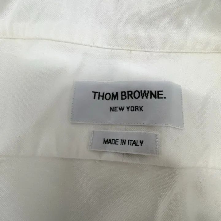 Thom Browne Thom Browne Classic Long Sleeve Shirt with Stripes 0079 Size US M / EU 48-50 / 2 - 4 Thumbnail