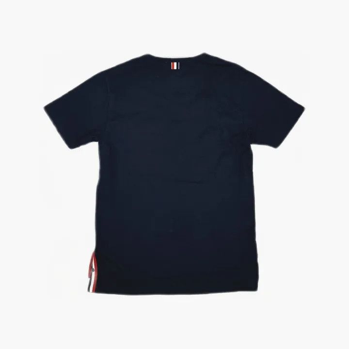 Thom Browne Thom Browne Navy Blue Tricolour Accent T-Shirt 0079 Size US M / EU 48-50 / 2 - 3 Thumbnail