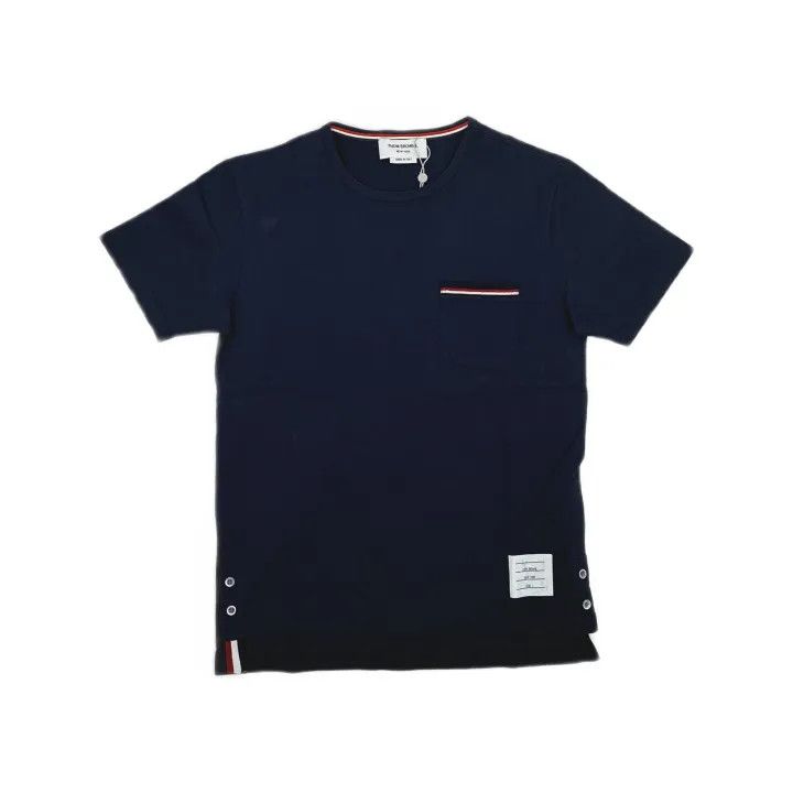 Thom Browne Thom Browne Navy Short Sleeve T-Shirt 0079 Size US S / EU 44-46 / 1 - 2 Thumbnail