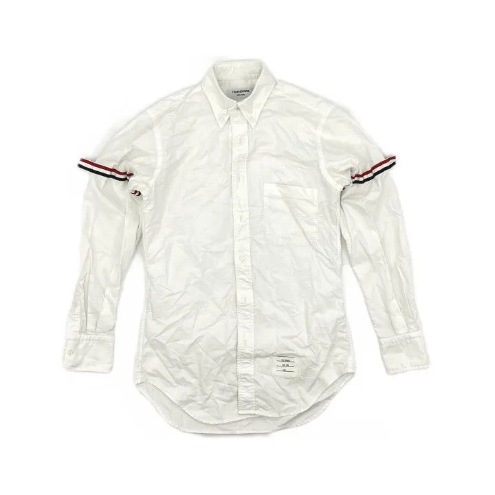 Thom Browne Thom Browne Classic Long Sleeve Shirt with Stripes 0079 Size US S / EU 44-46 / 1 - 2 Thumbnail