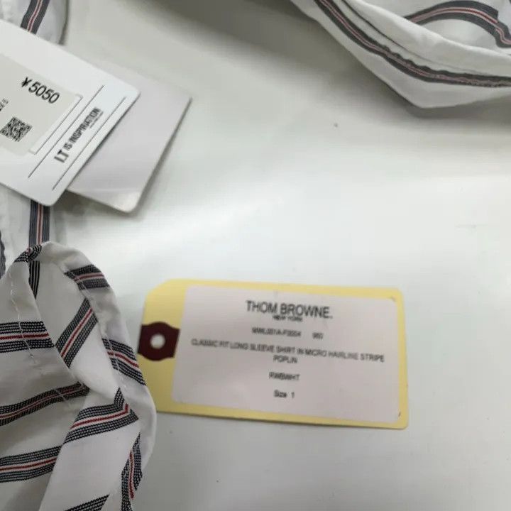 Thom Browne Thom Browne Striped Long Sleeve Shirt for Men 0079 Size US S / EU 44-46 / 1 - 5 Thumbnail