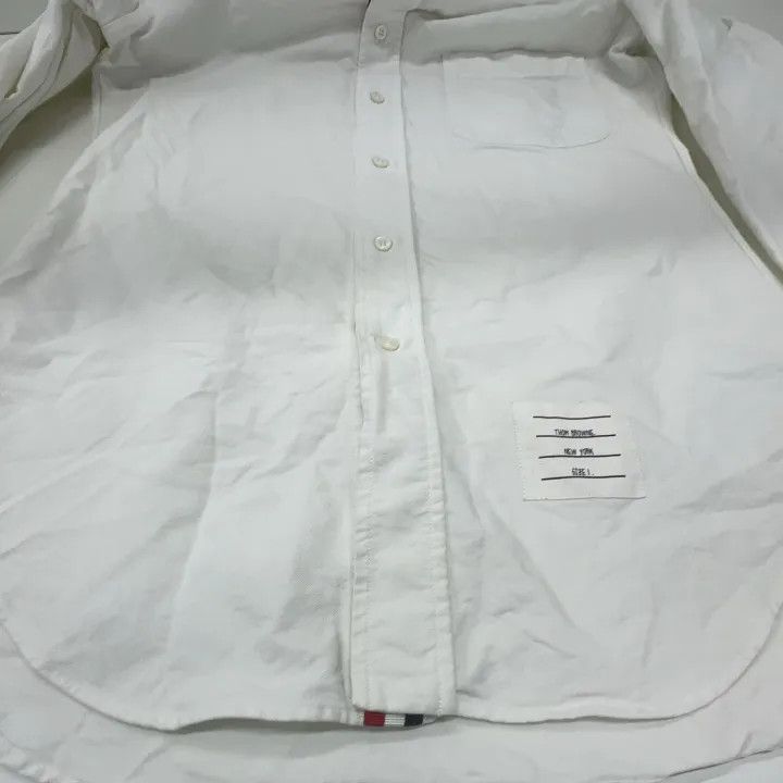 Thom Browne Thom Browne SS21 Solid Color Oxford Dress Shirt 0079 Size US S / EU 44-46 / 1 - 9 Thumbnail