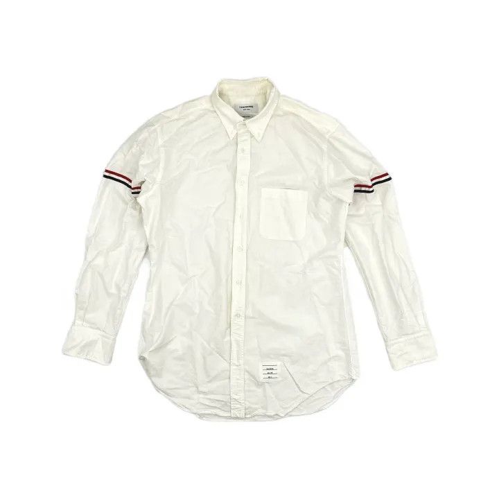 Thom Browne Thom Browne Classic Stripe Oxford Long Sleeve Shirt 0079 Size US L / EU 52-54 / 3 - 2 Thumbnail