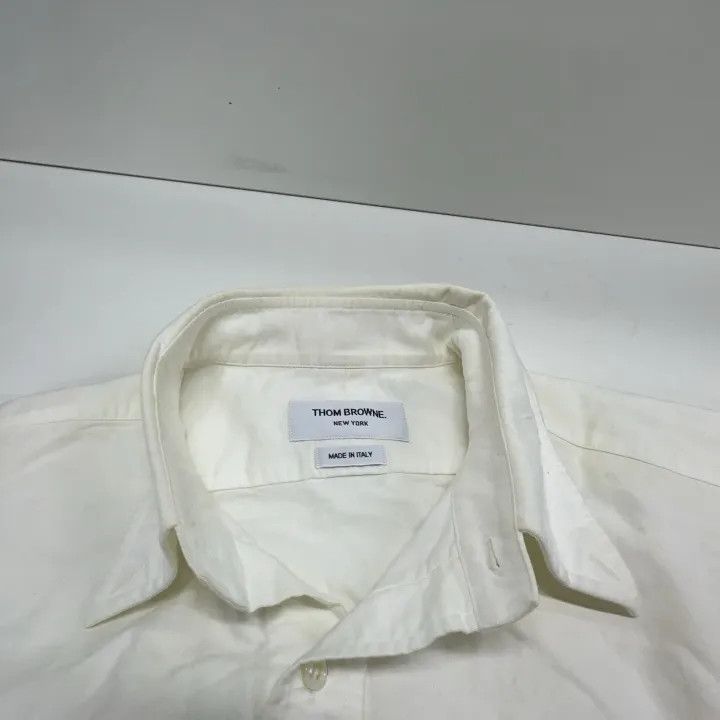 Thom Browne Thom Browne Classic Stripe Oxford Long Sleeve Shirt 0079 Size US L / EU 52-54 / 3 - 7 Thumbnail