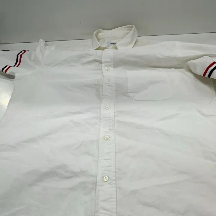 Thom Browne Thom Browne Classic Stripe Oxford Long Sleeve Shirt 0079 Size US L / EU 52-54 / 3 - 10 Thumbnail