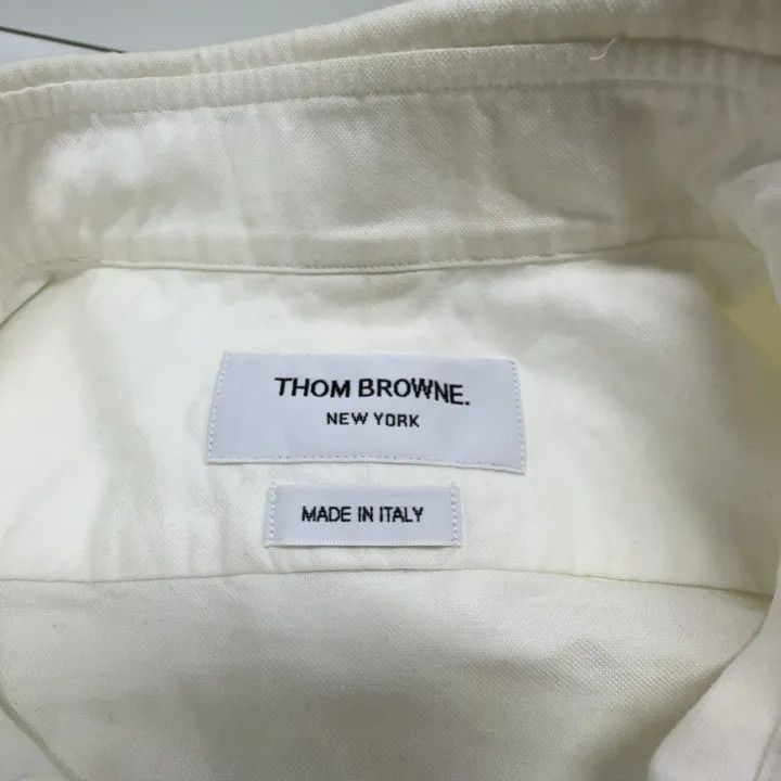Thom Browne Thom Browne Classic Stripe Oxford Long Sleeve Shirt 0079 Size US L / EU 52-54 / 3 - 4 Thumbnail