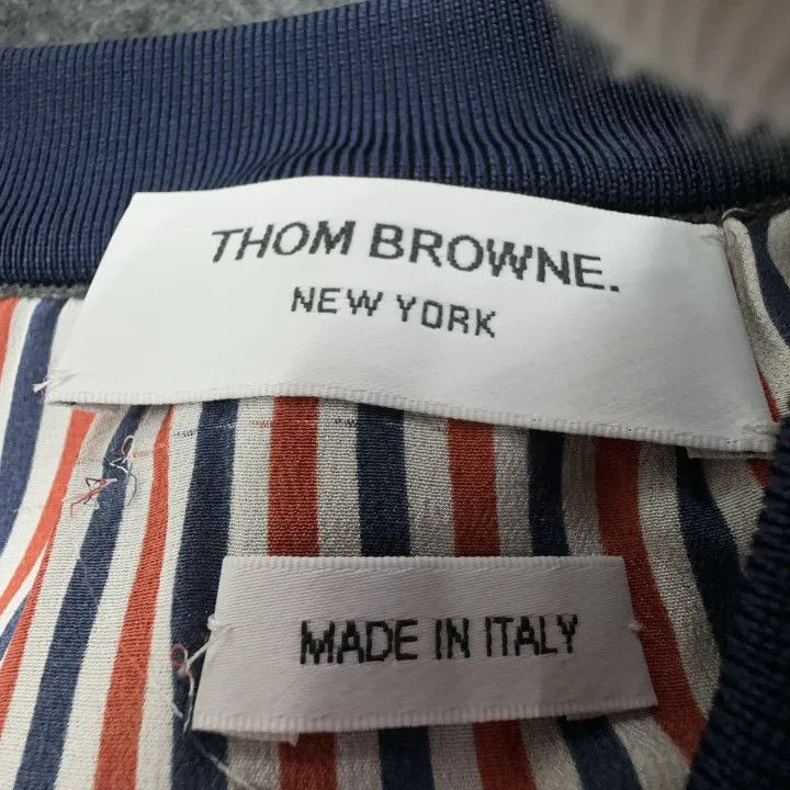 Thom Browne Thom Browne Gray Color-Blocked Skirt 0079 Size US 44 / EU 60 - 4 Thumbnail