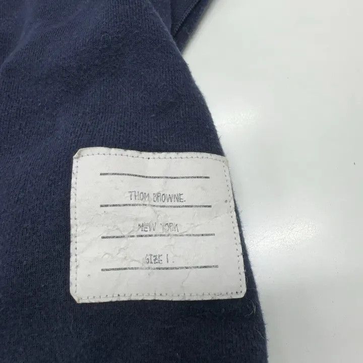 Thom Browne Thom Browne Navy Crewneck Sweatshirt for Men 0079 Size US M / EU 48-50 / 2 - 4 Thumbnail