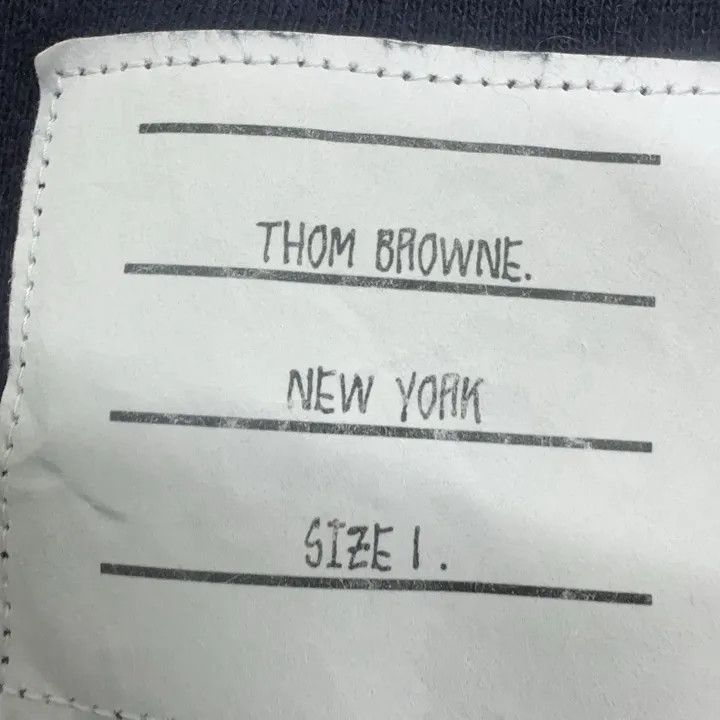 Thom Browne Thom Browne Classic Four Stripe Crew Neck Sweatshirt 0079 Size US S / EU 44-46 / 1 - 4 Thumbnail