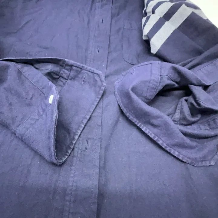 Thom Browne Thom Browne Classic Navy Long Sleeve Shirt 0079 Size US S / EU 44-46 / 1 - 12 Thumbnail