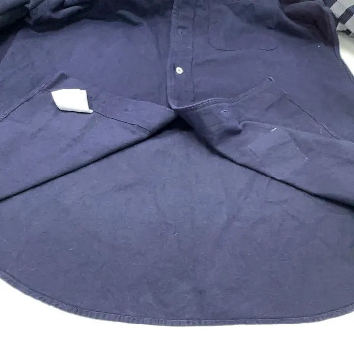 Thom Browne Thom Browne Classic Navy Long Sleeve Shirt 0079 Size US S / EU 44-46 / 1 - 11 Thumbnail