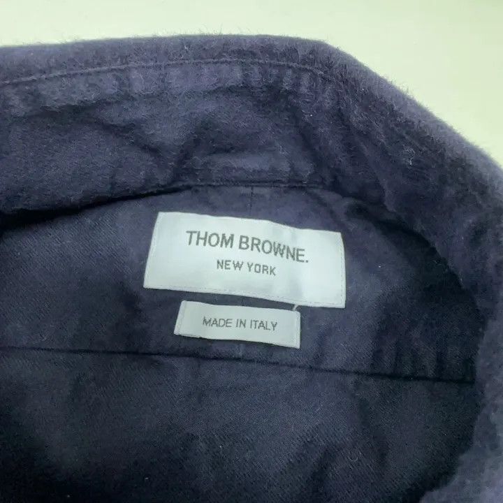 Thom Browne Thom Browne Classic Navy Long Sleeve Shirt 0079 Size US S / EU 44-46 / 1 - 6 Thumbnail