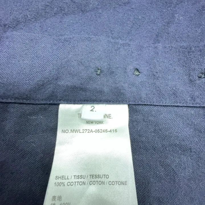 Thom Browne Thom Browne Classic Navy Long Sleeve Shirt 0079 Size US S / EU 44-46 / 1 - 4 Thumbnail