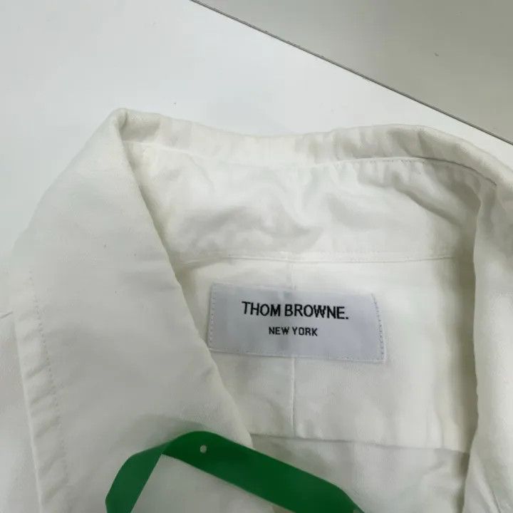 Thom Browne Thom Browne Classic Striped Long Sleeve Shirt 0079 Size US M / EU 48-50 / 2 - 6 Thumbnail
