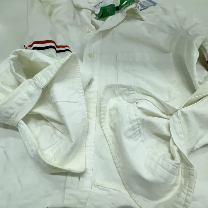 Thom Browne Thom Browne Classic Striped Long Sleeve Shirt 0079 Size US M / EU 48-50 / 2 - 10 Thumbnail