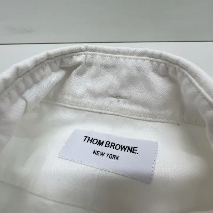 Thom Browne Thom Browne Classic Long Sleeve Oxford Shirt 0079 Size US M / EU 48-50 / 2 - 4 Thumbnail