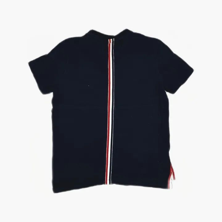 Thom Browne Thom Browne Navy Stripe Cotton Crew Neck T-Shirt 0079 Size US S / EU 44-46 / 1 - 3 Thumbnail